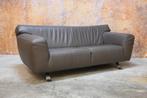 IZG Staat bruine leren Label Santiago design bank, Label, Design, 150 tot 200 cm, Tweepersoons