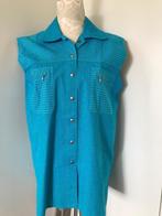 Turquoise Mouwloze Blouse met Drukknopen, Kleding | Dames, Blouses en Tunieken, Maat 38/40 (M), Overige kleuren, Ophalen of Verzenden