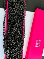OTAZU schakelketting zwart lang EYECATCHING., Verzenden, Zo goed als nieuw, Zwart, Overige materialen