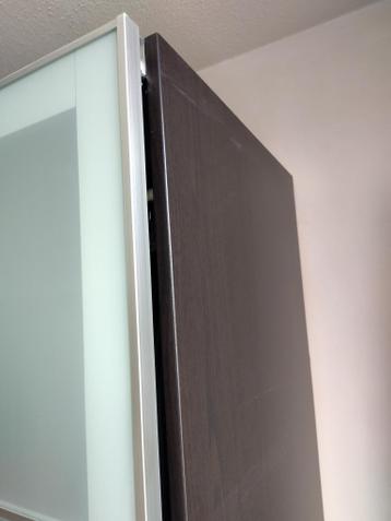 IKEA PAX DUBBELE KLEDINGKAST MEHAMN/AULI GLAS/SPIEGEL - afbeelding 7