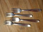 6 verzilverde gebaksvorkjes, Antiek en Kunst, Antiek | Goud en Zilver, Ophalen of Verzenden
