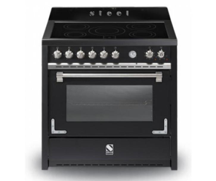 Let op... Steel Oxford 90cm Inductie Fornuis type X9F-5FI NF, Witgoed en Apparatuur, Fornuizen, Nieuw, Inductie, 5 kookzones of meer