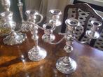 Mooi paar verzilverde kandelaars - Engeland, Antiek en Kunst, Verzenden, Overige materialen