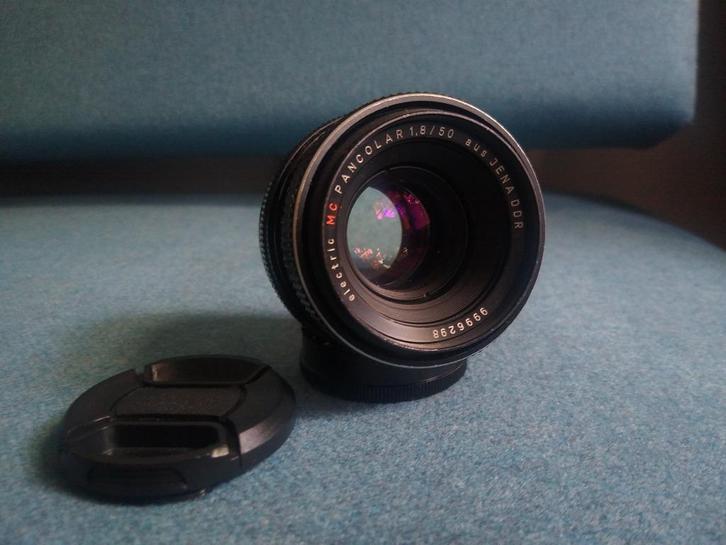 50mm f1.8 Carl Zeiss Jena Pancolar, toplens, Audio, Tv en Foto, Fotografie | Lenzen en Objectieven, Gebruikt, Standaardlens, Ophalen of Verzenden