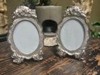 Brocante pasfoto lijst fotolijst metaal India handwerk roos, Metaal of Aluminium, Nieuw, Ophalen of Verzenden, https://verburgtvintage.nl/#contact