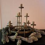 Nieuwe Mooie metalen kandelaar HOME SOCIETY, Ophalen, Gebruikt, 25 tot 50 cm, Bruin