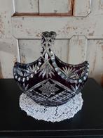 Kristallen mand schaal fruitmand bohemian glas hang geslepen, Ophalen