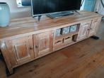 Teak tv meubel, Huis en Inrichting, Kasten | Televisiemeubels, Ophalen, Gebruikt, 150 tot 200 cm, Teakhout