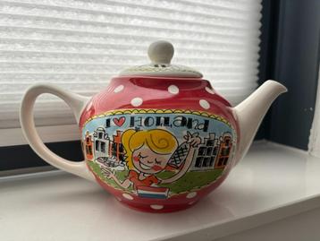 Blond Amsterdam theepot I love Holland beschikbaar voor biedingen