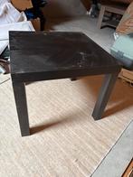 Eenvoudige zwarte bijzettafel, Huis en Inrichting, Tafels | Bijzettafels, Ophalen, Minder dan 45 cm, Minder dan 55 cm, Gebruikt