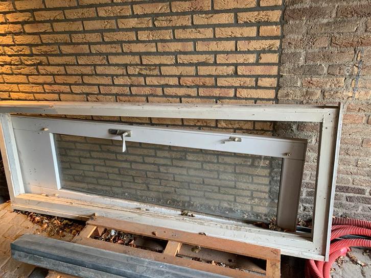 Kozijn met deur, Doe-het-zelf en Verbouw, Deuren en Horren, Gebruikt, Buitendeur, 200 tot 215 cm, Minder dan 80 cm, Hout, Ophalen