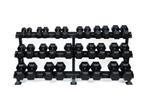 Martech Hex halterset 5-40KG + 3-laags rack, Ophalen of Verzenden, Nieuw, Buik, Halterset
