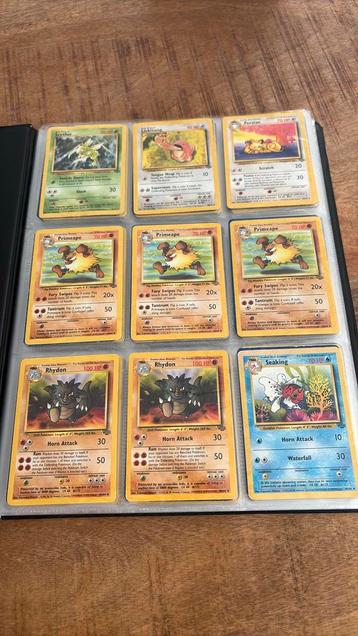 Binder jungle fossil base set 2 pokemon 175 kaarten  beschikbaar voor biedingen
