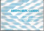 Honda CX500 C manual Betriebsanleitung 1980 (3073z), Ophalen of Verzenden, Honda