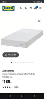 Ikea ÅKREHAMN Mattress 90200, Ophalen, 90 cm, Eenpersoons, Zo goed als nieuw