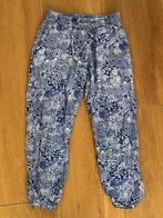 Dunne zomerbroek met patroon - mt XS, Blauw, Ophalen of Verzenden, Zo goed als nieuw, Maat 34 (XS) of kleiner
