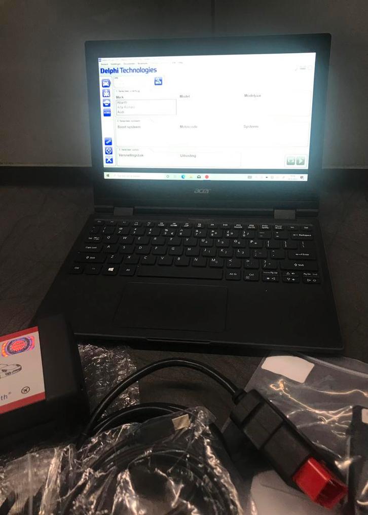 Delphi obd2 auto/truck diagnose apparaat met diverse extra’s, Auto diversen, Autogereedschap, Ophalen of Verzenden