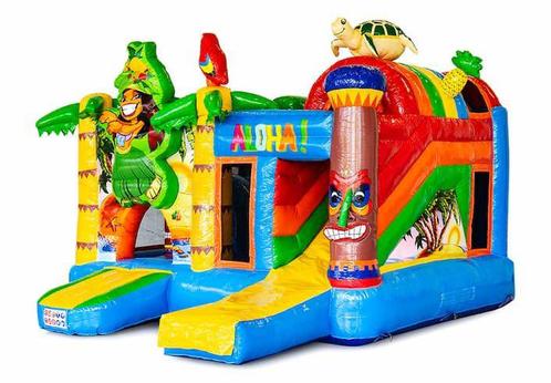 Hawaii Multiplay Springkussen, Hobby en Vrije tijd, Feestartikelen | Verhuur, Zo goed als nieuw, Overige, Ophalen of Verzenden