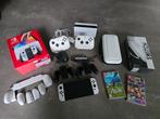 Complete Nintendo Switch OLED (Wit) Set met Extra’s TOPSTAAT, Ophalen of Verzenden, Zo goed als nieuw, Met 2 controllers, Switch OLED