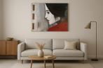Schilderij acryl Geisha portret, Antiek en Kunst, Ophalen