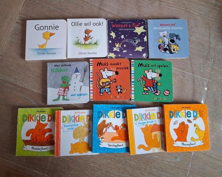 Uitdeelboekjes Gonnie, Woezel&Pip, Kikker, Muis, Dikkie Dik, Boeken, Kinderboeken | Baby's en Peuters, Gelezen, Ophalen of Verzenden