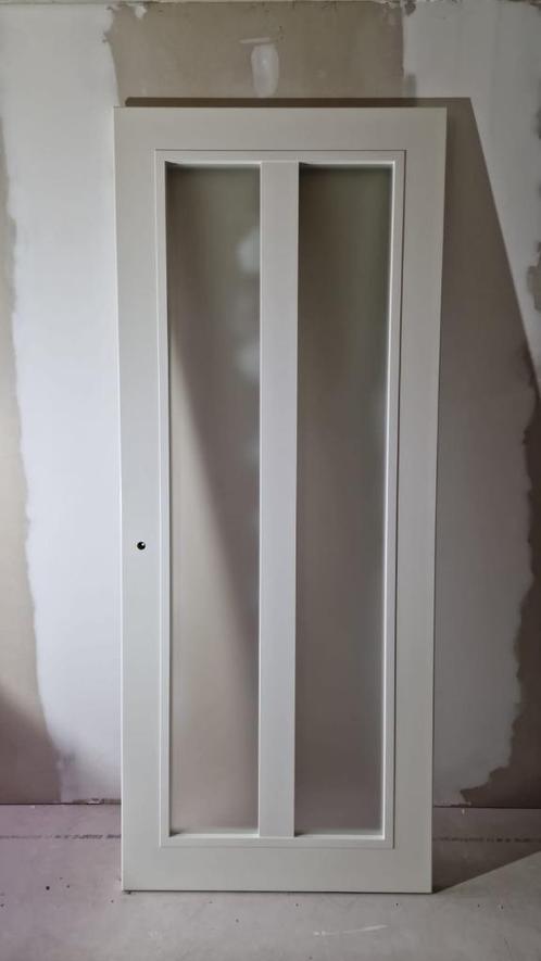 Opdek Deur 49, Doe-het-zelf en Verbouw, Deuren en Horren, Zo goed als nieuw, Binnendeur, 215 cm of meer, 80 tot 100 cm, Glas, Hout
