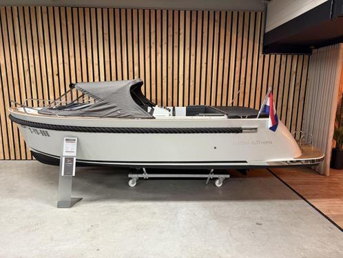 NwStaat! MAXIMA 620 RETRO DELUXE '60PK SUZUKI' KrijtGrijs!, Watersport en Boten, Sloepen, Gebruikt, 50 tot 70 pk, 6 meter of meer