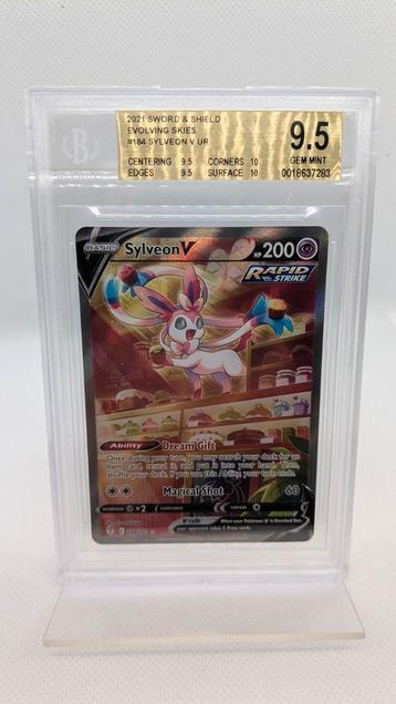 Sylveon V BGS 9.5 GEM MINT 2021 Evolving Skies beschikbaar voor biedingen