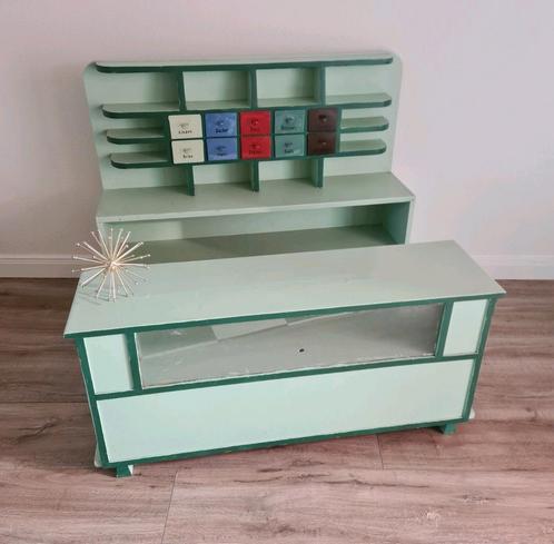 Vintage kinderwinkel keuken speelgoed retro winkel balie, Verzamelen, Retro, Huis en Inrichting, Ophalen of Verzenden