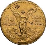 Gouden munt Mexico 50 pesos 1931, Postzegels en Munten, Goud, Ophalen of Verzenden, Losse munt, Noord-Amerika