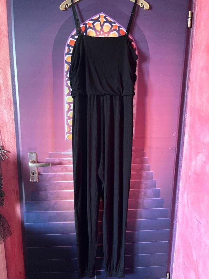 Nieuwe strapless jersey jumpsuit maat 46 nu voor 24,99€, Kleding | Dames, Jumpsuits, Nieuw, Maat 46/48 (XL) of groter, Zwart, Ophalen of Verzenden