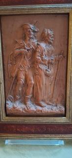 Terra Cotta bas relief met FigurenAdriaen Pietersz v.d.Venne, Antiek en Kunst, Ophalen of Verzenden