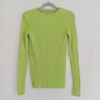 Hema rib shirt / longsleeve lime groen maat S, Ophalen of Verzenden, Lange mouw, Maat 36 (S), Gedragen