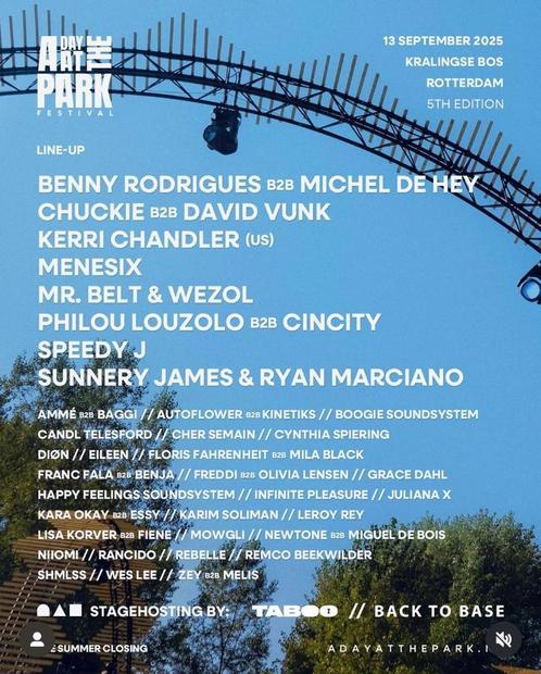 2 kaartjes ADATP A day At The Park festival 13 september, Tickets en Kaartjes, Evenementen en Festivals, Twee personen