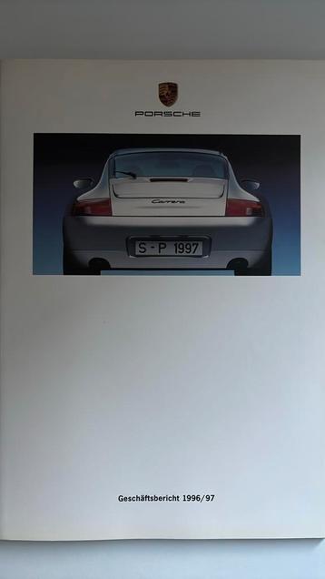 Porsche jaarverslag 1996/97 in het Duits uniek collectors beschikbaar voor biedingen