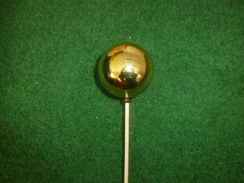 118 gouden glimmende kerstballen op stok, Diversen, Kerst, Zo goed als nieuw, Ophalen of Verzenden