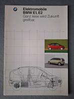 Brochure BMW E1, E2  Elektromobile - 1992 DE, Ophalen of Verzenden, Zo goed als nieuw, BMW