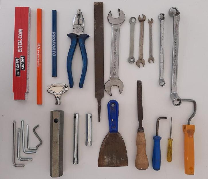 25 Oude Gebruikte Gereedschappen A, Doe-het-zelf en Verbouw, Gereedschap | Handgereedschap, Gebruikt, Ophalen