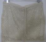 Rok / Rokje beige gehaakt gevoerd stretch maat M Ibiza-Style, Maat 38/40 (M), Beige, Ophalen of Verzenden, Zo goed als nieuw