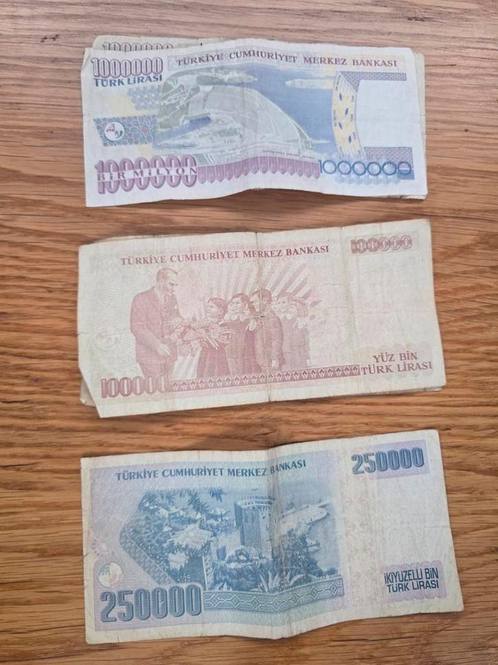 Oude Turkse Lira Biljetten - Set, Postzegels en Munten, Bankbiljetten | Europa | Niet-Eurobiljetten, Ophalen of Verzenden
