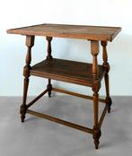 ANTIEKE ± 1890 PLANTENTAFEL BIJZETTAFEL ÉTAGÈRE EIKENHOUT, Antiek en Kunst, Antiek | Meubels | Tafels, Ophalen
