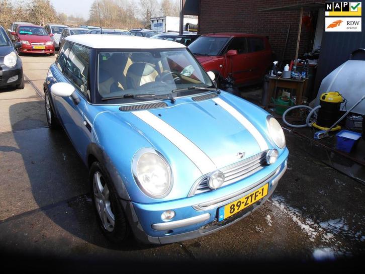 Mini Mini 1.6 Cooper st bekr leder airco nap apk, Auto's, Mini, Te koop, Cooper, ABS, Airbags, Boordcomputer, Centrale vergrendeling
