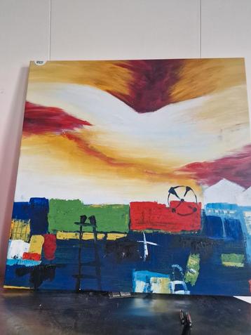 Abstract Schilderij op Canvas beschikbaar voor biedingen