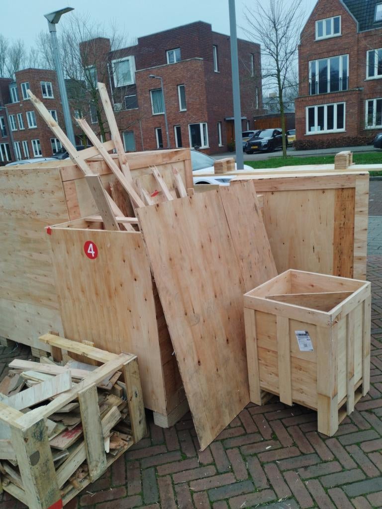 Gratis Openhaardhout Afhalen in Rotterdam schiebroek, Tuin en Terras, Haardhout, Ophalen of Verzenden