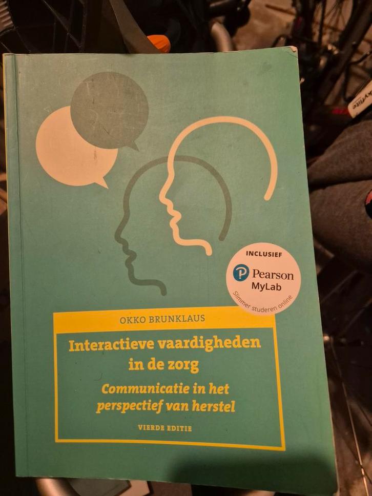 Interactieve vaardigheden in de zorg, Boeken, Studieboeken en Cursussen, Zo goed als nieuw, HBO, Ophalen of Verzenden