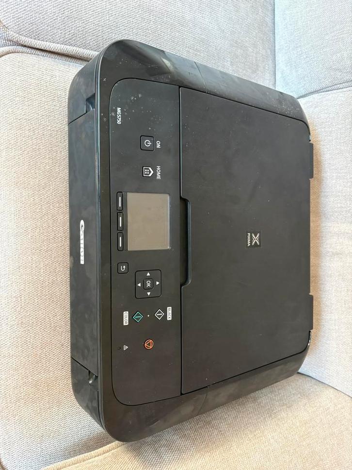 CANON MG5750 Printer, Computers en Software, Printers, Gebruikt, All-in-one, Inkjetprinter, Kleur printen, Kopieren, Scannen, Zwart-en-wit printen