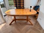 Grenen ovale eettafel, Ophalen, Gebruikt, 100 tot 150 cm, Vijf personen of meer