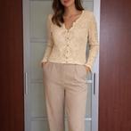 Gehaakt vest van YAS M, Maat 38/40 (M), Wit, Ophalen of Verzenden, Gedragen