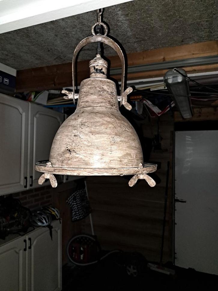 Landelijke Hanglamp - Sfeervolle Verlichting, Huis en Inrichting, Lampen | Hanglampen, Gebruikt, Minder dan 50 cm, Metaal, Ophalen of Verzenden