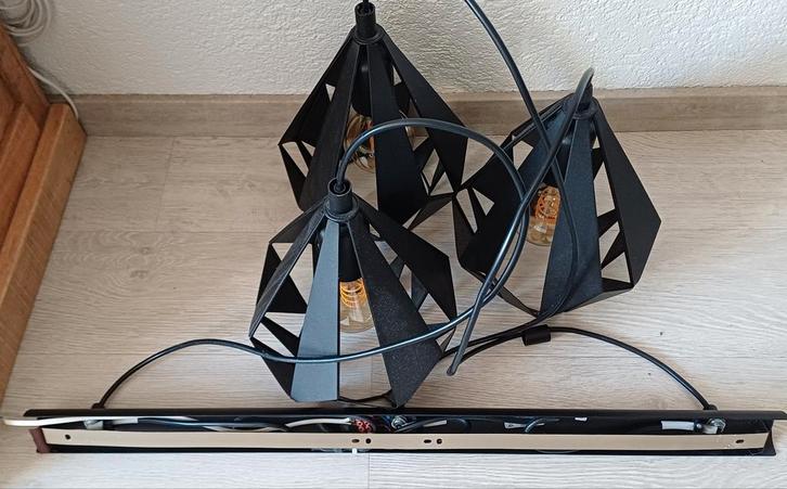 elgo hanglamp plafondlampen, Huis en Inrichting, Lampen | Hanglampen, Zo goed als nieuw, 75 cm of meer, Metaal, Ophalen